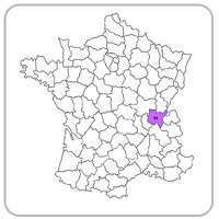 France - carte - Département de l'Ain 01
