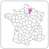 France - carte - Département de l'Aisne 02